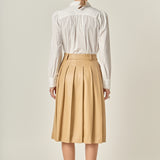 Pleated Midi Skirt