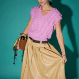 Pleated Midi Skirt