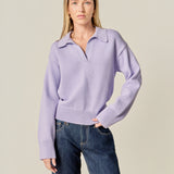 V-neckline with Collar Sweater