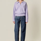 V-neckline with Collar Sweater