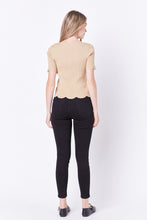 Load image into Gallery viewer, Scallop Hem Square Neck Sweater
