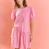 Knit Woven Mixed Dress