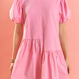 Knit Woven Mixed Dress