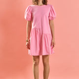 Knit Woven Mixed Dress