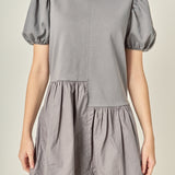 Knit Woven Mixed Dress