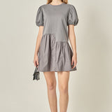 Knit Woven Mixed Dress