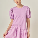 Knit Woven Mixed Dress