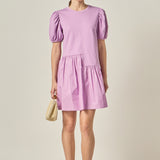 Knit Woven Mixed Dress