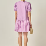 Knit Woven Mixed Dress