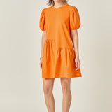 Knit Woven Mixed Dress
