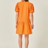 Knit Woven Mixed Dress