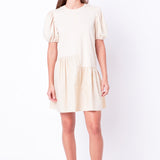 Knit Woven Mixed Dress
