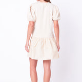 Knit Woven Mixed Dress