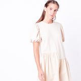 Knit Woven Mixed Dress