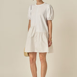 Knit Woven Mixed Dress