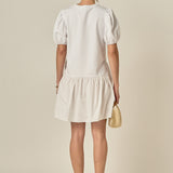 Knit Woven Mixed Dress