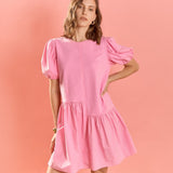 Knit Woven Mixed Dress