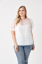 Load image into Gallery viewer, Plaid See Through Top
