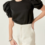 Ruched Puff Sleeve Top