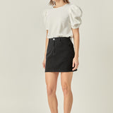 Ruched Puff Sleeve Top