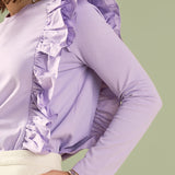 Poplin Ruffle Detail T-shirt