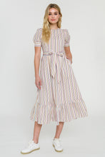 Load image into Gallery viewer, Multi Stripe Midi Dress
