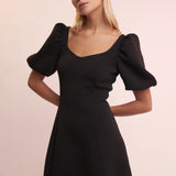 Puff Sleeve Mini Dress in Orchid