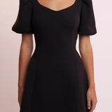 Puff Sleeve Mini Dress in Orchid