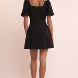 Puff Sleeve Mini Dress in Orchid