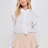 Ruffled Boxy Shirt