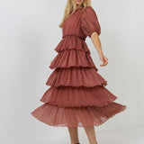 Dotted Tiered Dress