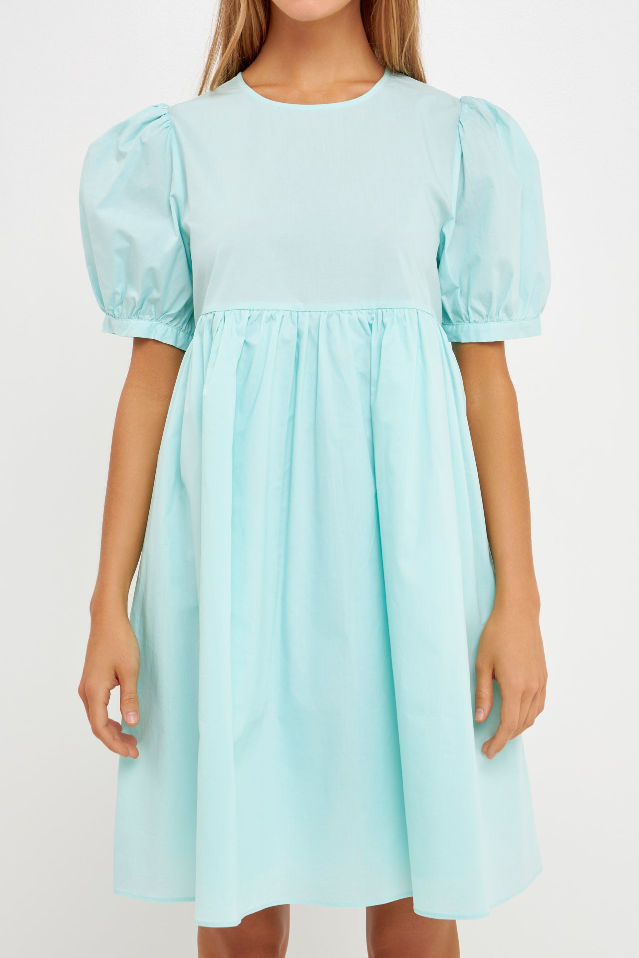 Puff Sleeve Babydoll Dress – English Factory
