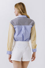 Load image into Gallery viewer, Stripe Color Block Shirt
