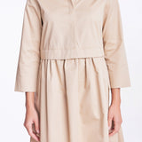 Mini Shirt Dress - Taupe