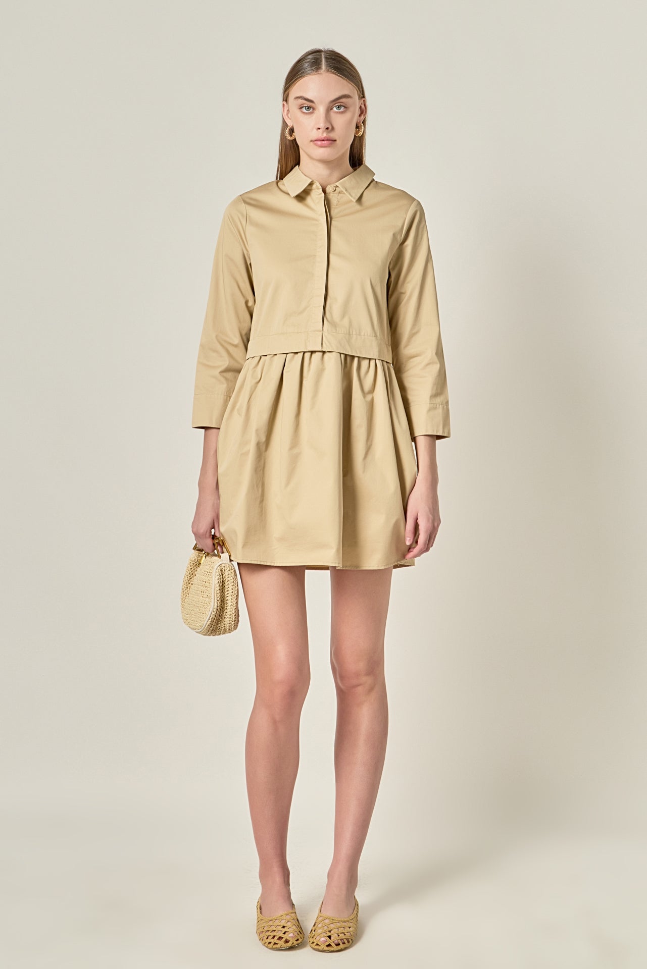 Blair Trench Mini Dress – English Factory