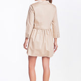 Mini Shirt Dress - Taupe