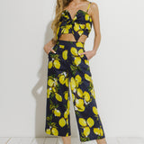 Lemon Print Pants