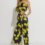 Lemon Print Pants