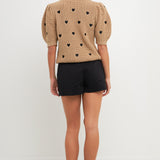 Embroidered Heart Sweater