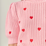 Embroidered Heart Sweater