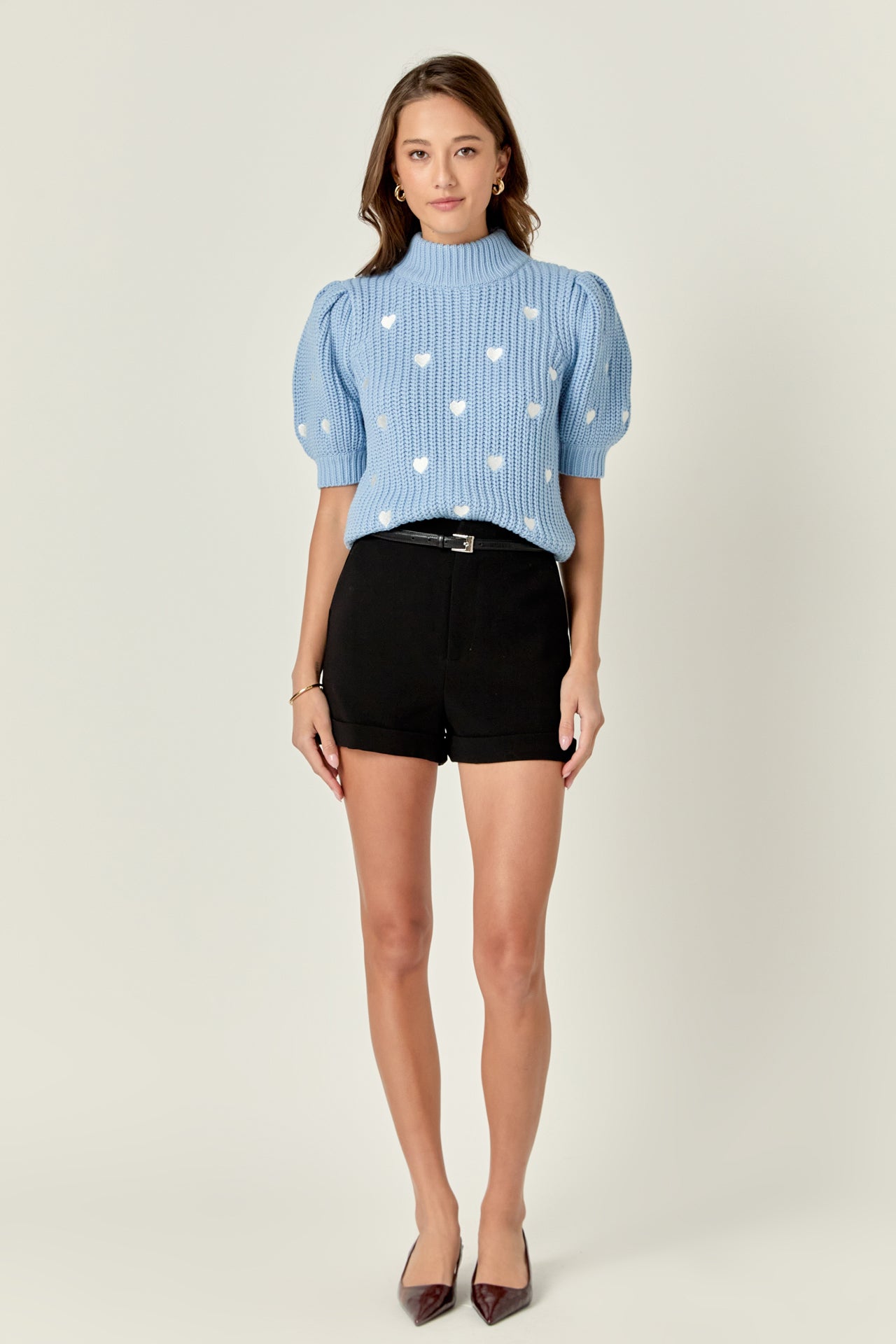 Embroidered Heart Sweater