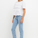 Ruffled Detail Top