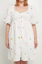 Load image into Gallery viewer, Floral Embroidery Babydoll Dress
