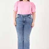 Short Puff Sleeve Knit Top- Sold Out