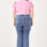 Short Puff Sleeve Knit Top- Sold Out