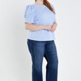 Short Puff Sleeve Knit Top- Sold Out