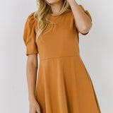 Short Puff Sleeve Mini Dress