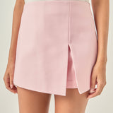 Slit Detail High-Waisted Skort
