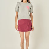 Slit Detail High-Waisted Skort