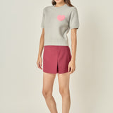 Slit Detail High-Waisted Skort